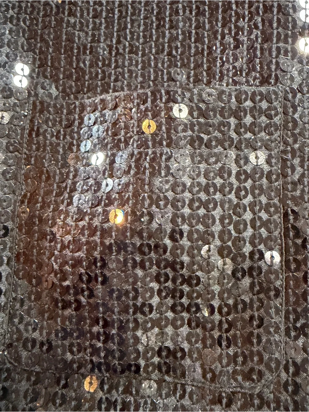 Gap Kids Black Sequin Drop Waist Party Dress Sz M (8)